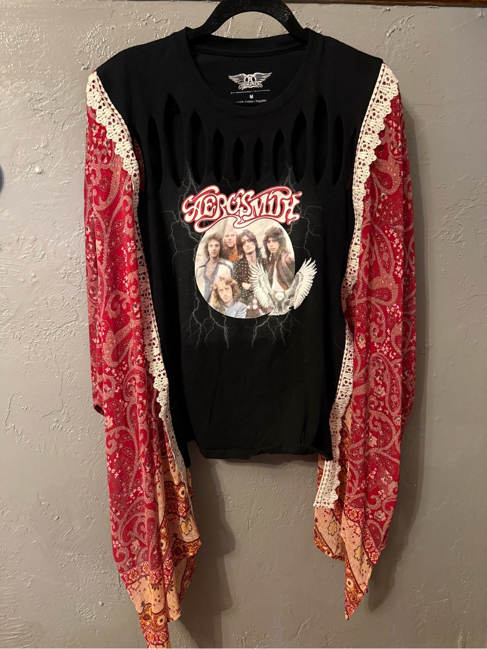Aerosmith Band Tee with BOHO sleeves